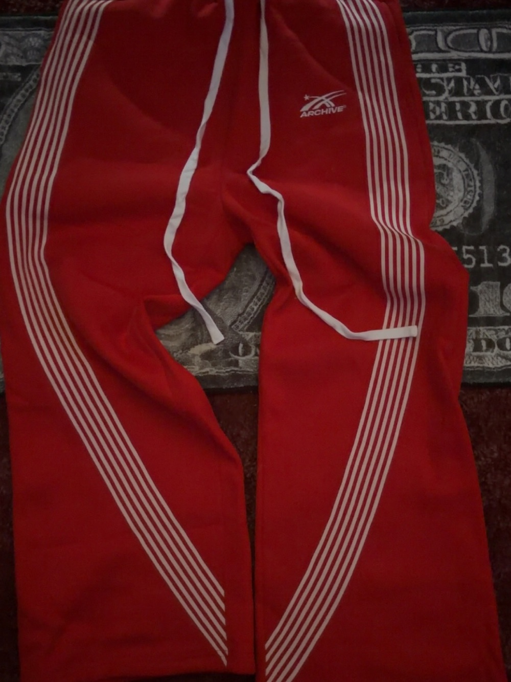 ARCHIVE ESSENTIAL WIDELEG SWEATPANTS RED